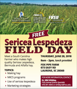 Lespedeza Field Day Flyer