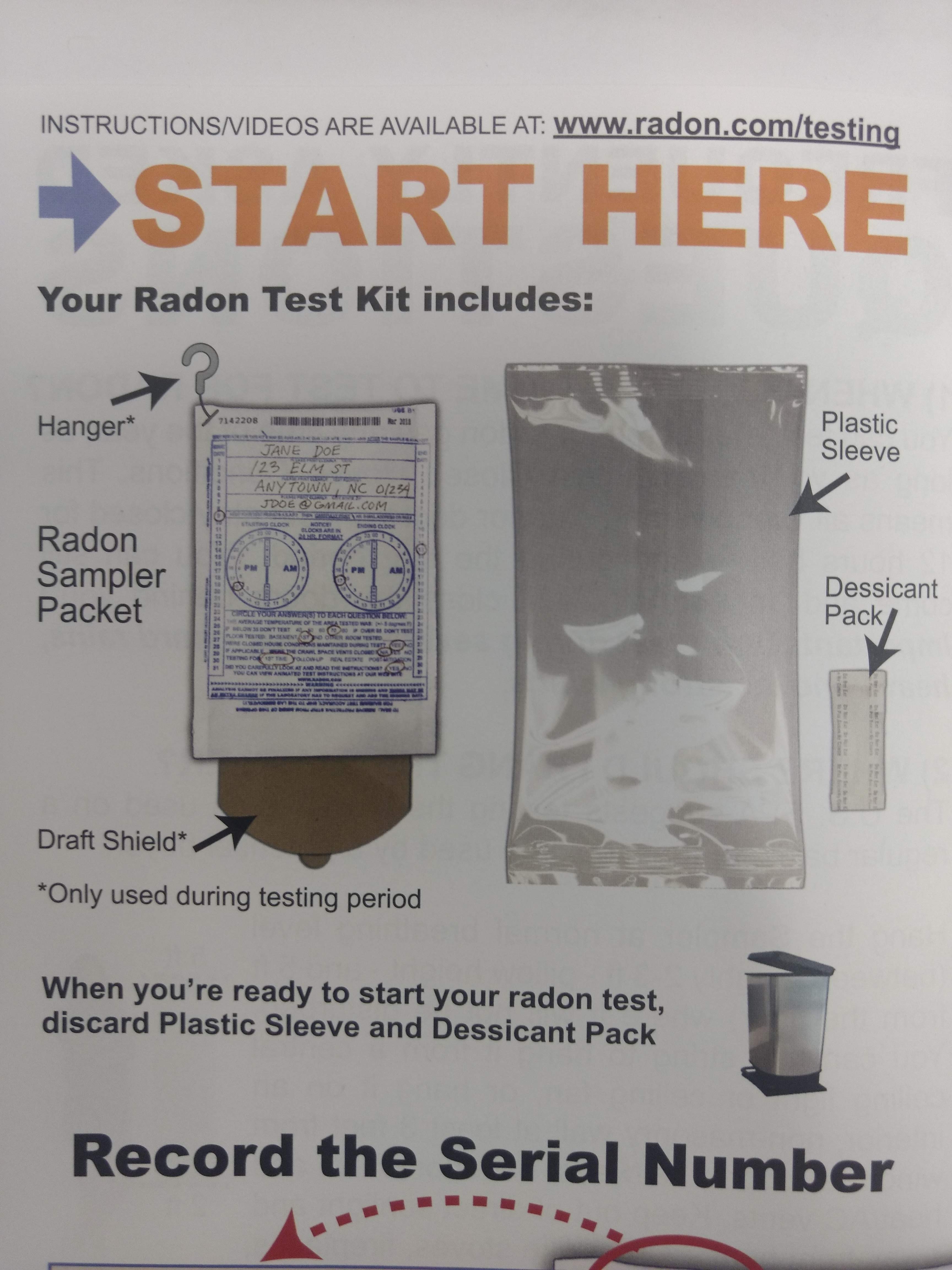 Free Radon Test Kits Available N.C. Cooperative Extension