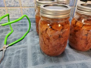 canned deer meat