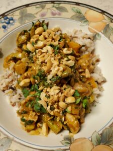 Thai peanut chicken stir-fry