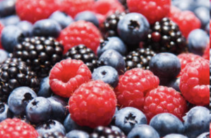 raspberries, blackberries and blueberries