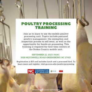 poultry processing flyer