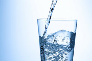 glass of drinking water